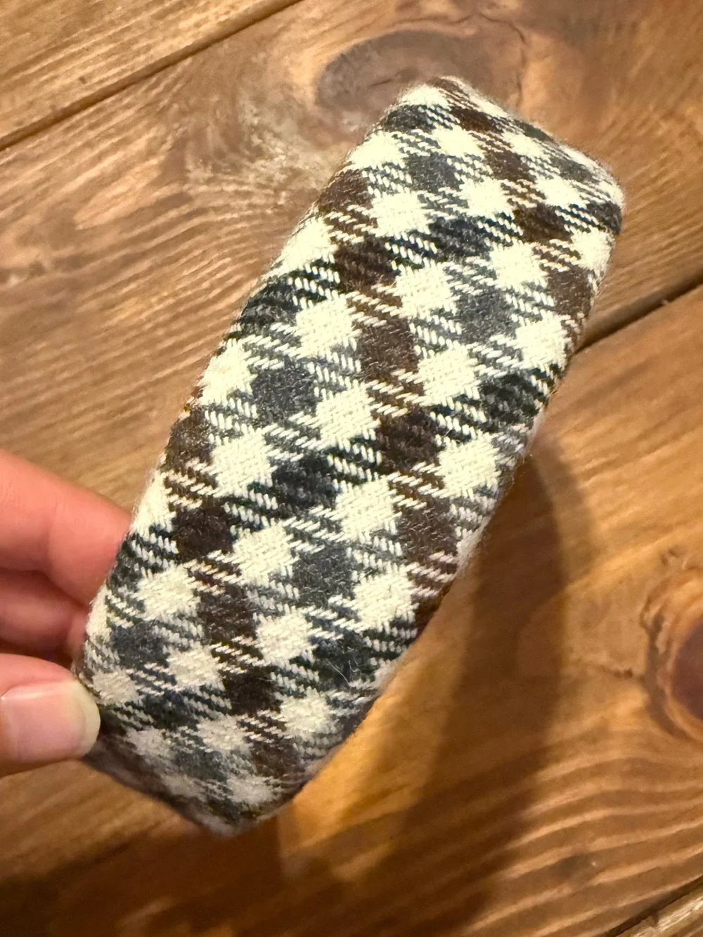 J. Crew wide Houndstooth headband